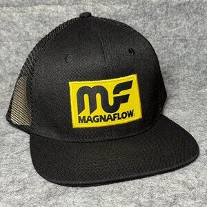 MagnaFlow Trucker Hat - Logo Snapback Black - Mesh Back - New Magna Flow Cap